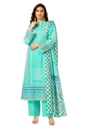 3 Piece - Printed Lawn