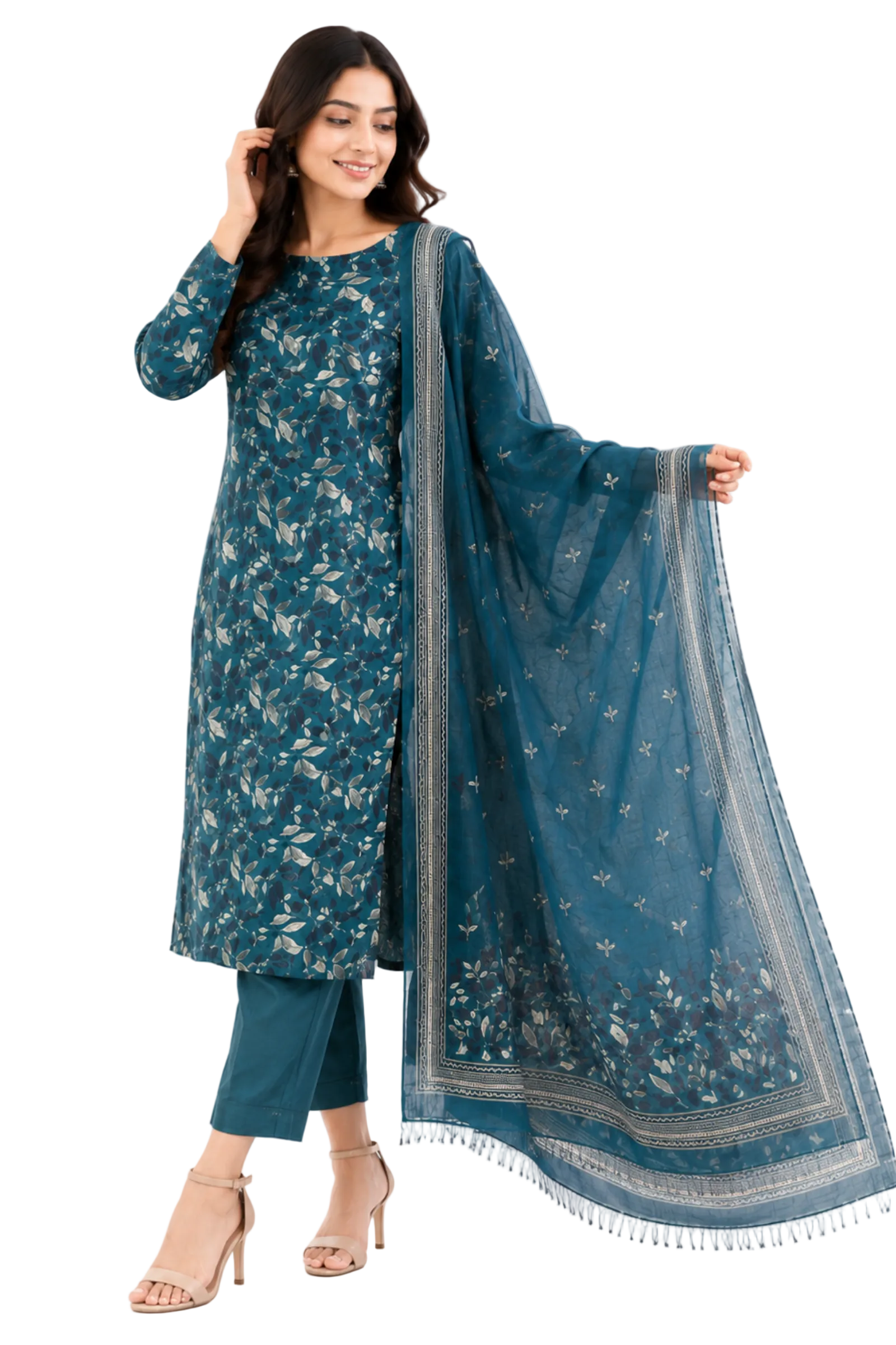 3 Piece Printed Bin Saeed Lawn