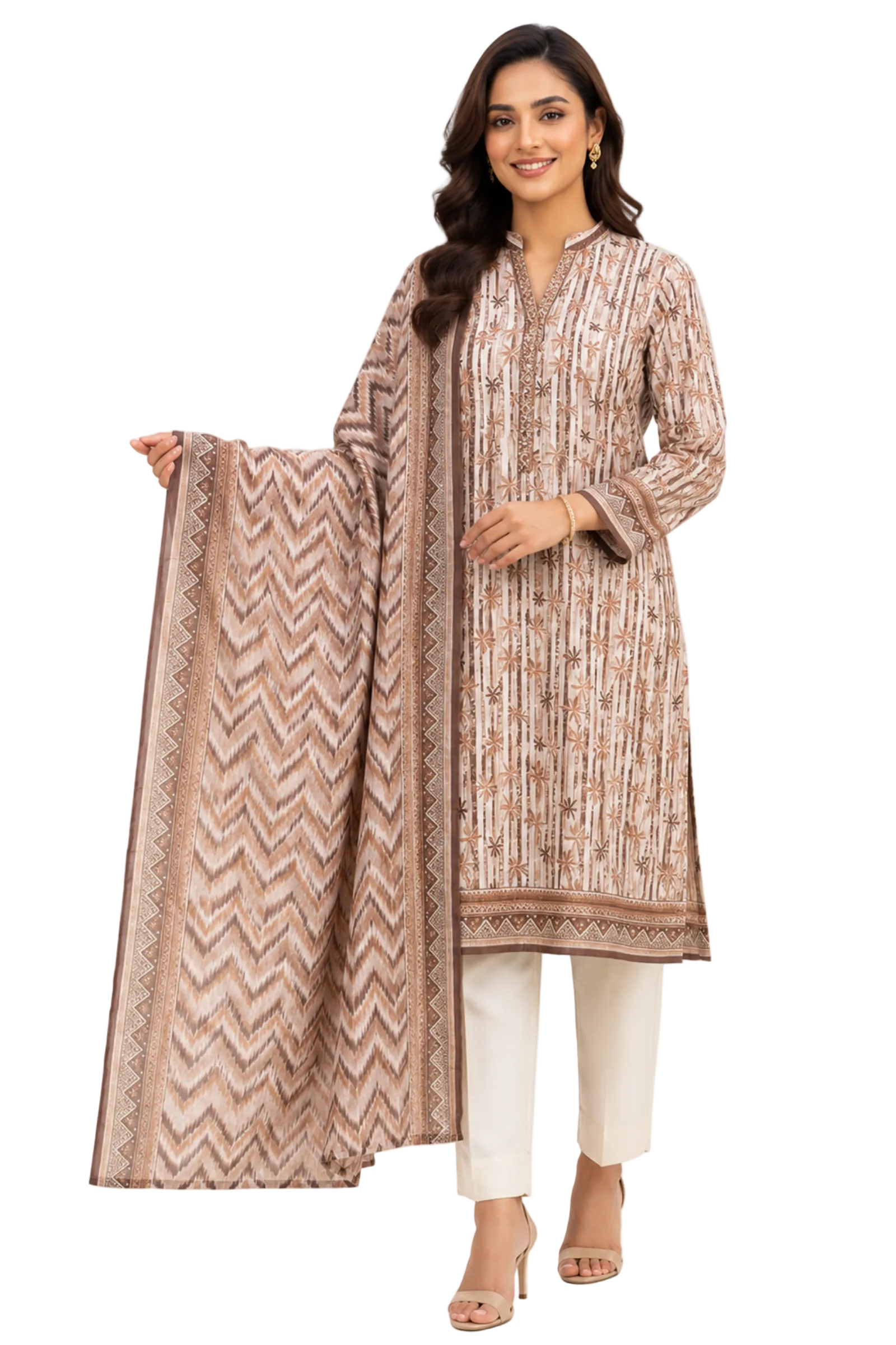 3 Piece Printed Bin Saeed Lawn
