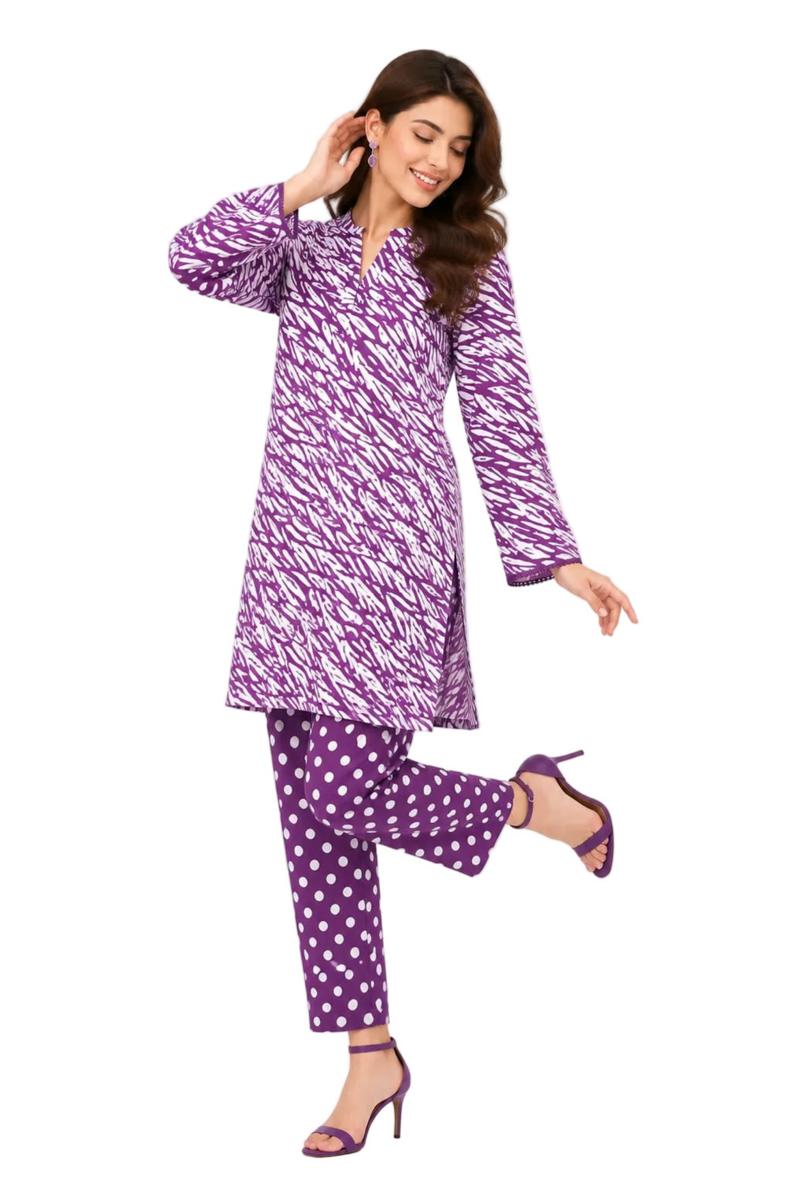 2 Piece Printed Lawn